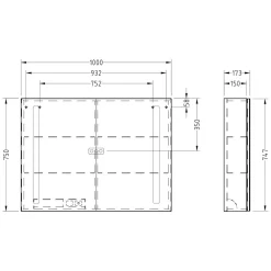 Villeroy & Boch My View 14 Spiegelschrank 100 X 75 X 17,3 Cm Mit LED Beleuchtung -Badmöbel Verkauf hersteller villeroy boch badmoebel my view 1059149