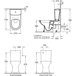 Villeroy & Boch Hommage Spülkasten, Duo-Spartaste Verchromt -Badmöbel Verkauf hersteller villeroy boch hommage wc spuelkasten 1306743