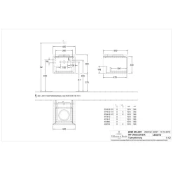 Villeroy & Boch Legato Waschtischunterschrank 45 Cm Mit 1 Auszug Und LED-Beleuchtung -Badmöbel Verkauf hersteller villeroy boch legato badmoebel waschtischunterschraenke 10463135
