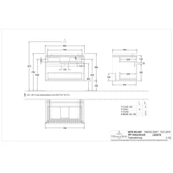 Villeroy & Boch Legato Waschtischunterschrank 80 Cm Mit 2 Auszügen -Badmöbel Verkauf hersteller villeroy boch legato badmoebel waschtischunterschraenke 10469183