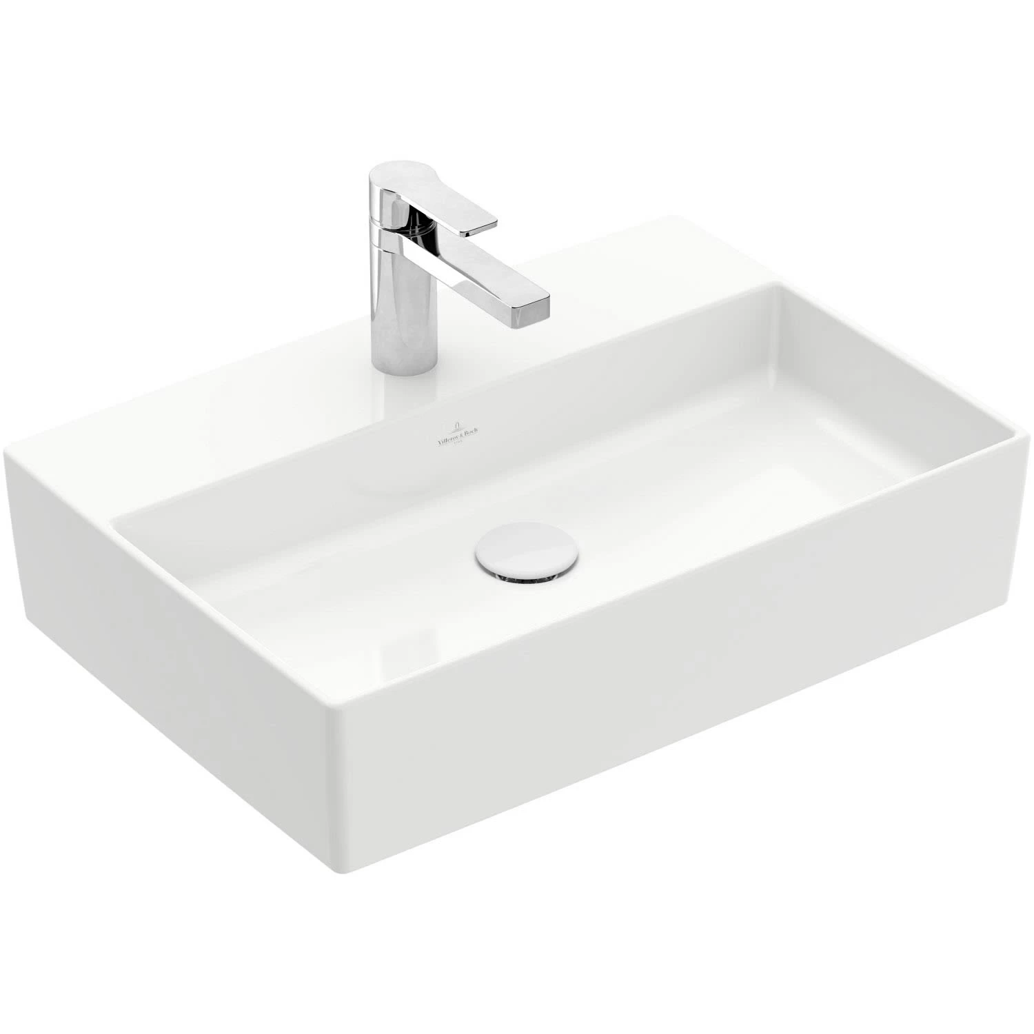 Villeroy & Boch Memento 2.0 Aufsatzwaschtisch 60 Cm Mit Hahnloch, Ohne Überlauf 1 Villeroy & Boch Memento 2.0 Aufsatzwaschtisch 60 Cm Mit Hahnloch, Ohne Überlauf