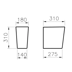 VitrA Integra Halbsäule Für Waschtisch -Badmöbel Verkauf hersteller vitra badkeramik integra waschtisch halbsaeule 10047092