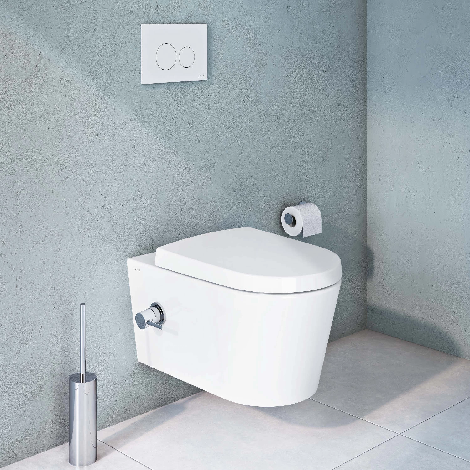 VitrA Options Nest Wand Tiefspül-WC Mit Bidetfunktion Und Thermostat-Armatur 3 VitrA Options Nest Wand Tiefspül-WC Mit Bidetfunktion Und Thermostat-Armatur – Bild 3