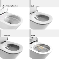 Geberit DuoFix Element Für Wand-WC Mit Kronenbach Tube Dusch-WC Spülrandlos Inkl. WC-Sitz -Badmöbel Verkauf herstelleruebergreifende sets wc geberit duofix element 11669559
