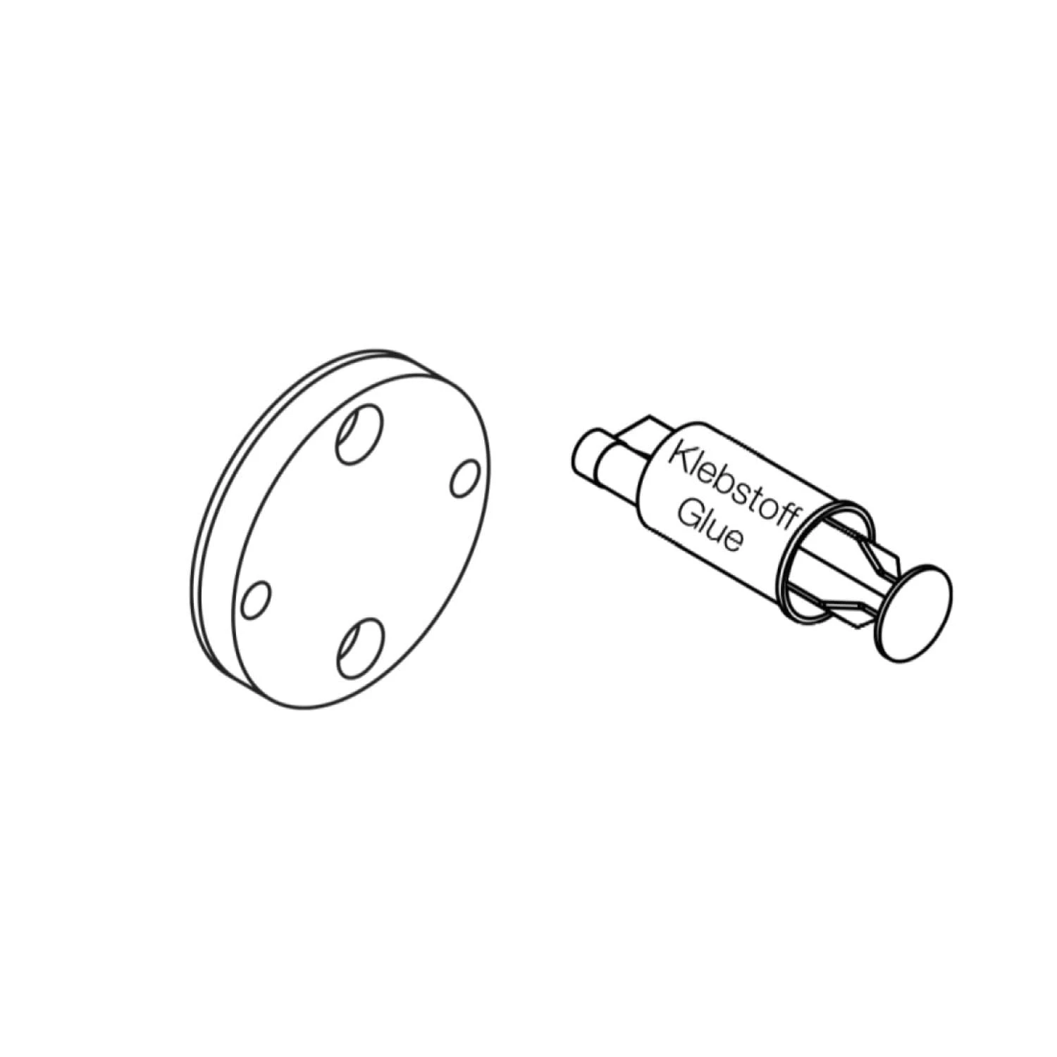 HEWI Klebeset 1 HEWI Klebeset