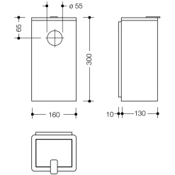 HEWI Serie 805 Hygienekombination