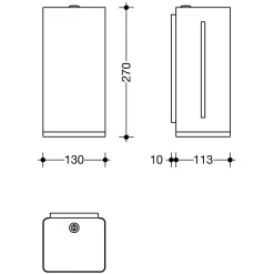 HEWI Serie 805 SENSORIC Elektronischer Schaumseifenspender