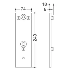 HEWI Serie 805 Classic Montageplatte -Badmöbel Verkauf hewi system 805 classic serie montageplatte 5730157