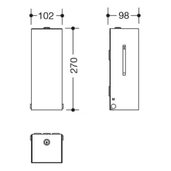 HEWI System 900 SENSORIC Elektronischer Seifenspender -Badmöbel Verkauf hewi system 900 accessoires sensoric elektronischer 5720062