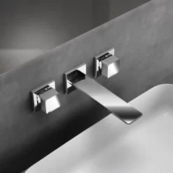 Ideal Standard Conca Wand-Waschtischarmatur, Mit 3 Rosetten Eckig, Auslauf 18 Cm 5 Ideal Standard Conca Wand-Waschtischarmatur, Mit 3 Rosetten Eckig, Auslauf 18 Cm -Badmöbel Verkauf ideal standard badarmaturen conca waschtisch wand 6952575