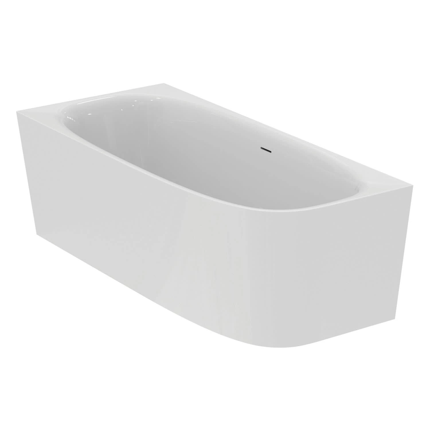 Ideal Standard Dea D-Form-Badewanne 180 X 75 Cm, Wandanbindung Links 1 Ideal Standard Dea D-Form-Badewanne 180 X 75 Cm, Wandanbindung Links