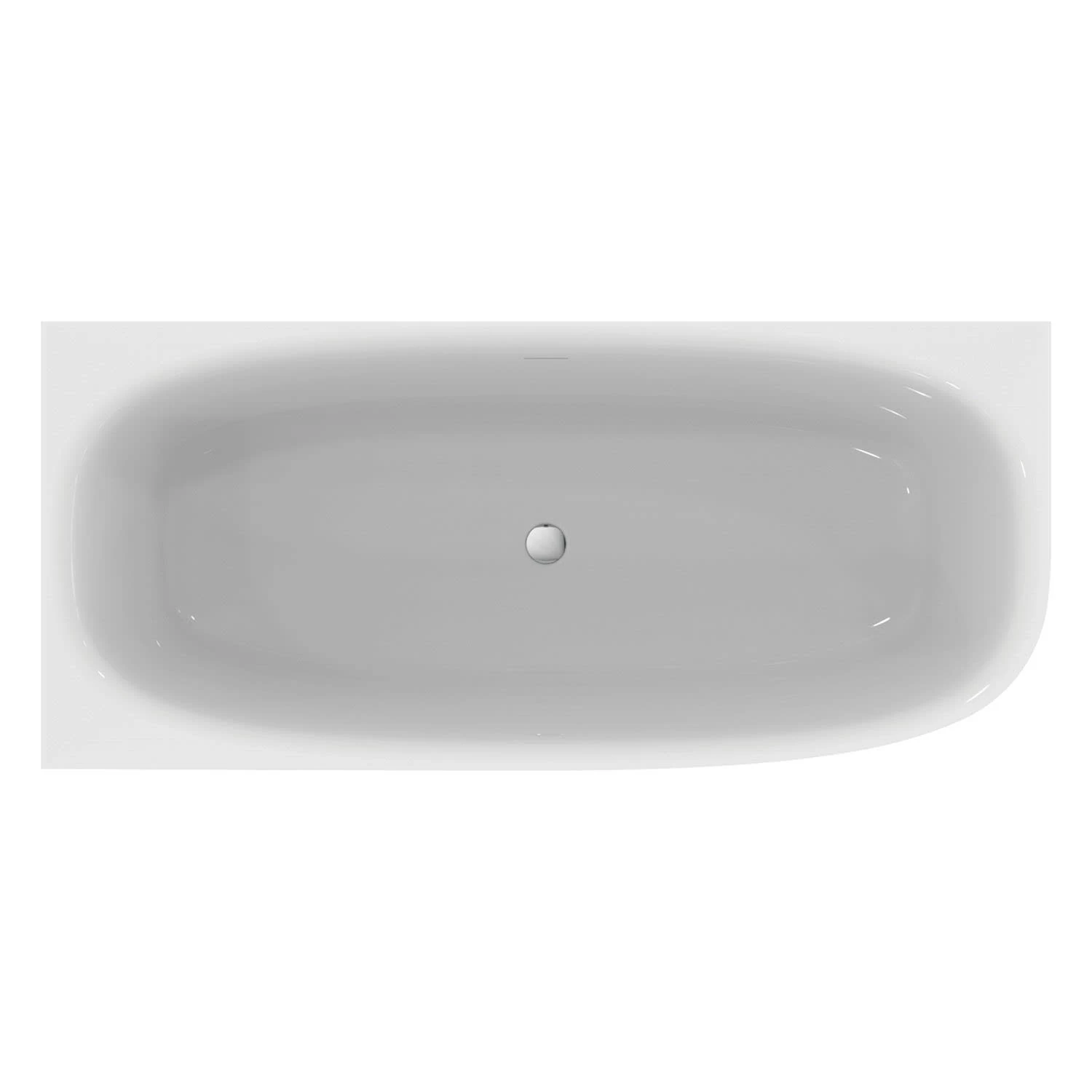 Ideal Standard Dea D-Form-Badewanne 180 X 75 Cm, Wandanbindung Links 3 Ideal Standard Dea D-Form-Badewanne 180 X 75 Cm, Wandanbindung Links – Bild 3