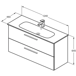 Ideal Standard I.life A Möbelwaschtischpaket 120 Cm -Badmöbel Verkauf ideal standard badmoebel life waschtischpakete moebelwaschtischpaket 10840940