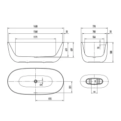 Kaldewei MEISTERSTÜCK OYO DUO 1050 Badewanne Mit Perleffekt, Ohne Überlauf, Ablaufdeckel Emailliert -Badmöbel Verkauf kaldewei badewannen meisterstuecke oyo duo 1050 10798931