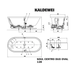 Kaldewei Centro Duo Oval 128-1 Mit SOUL Whirlsystem, Ab- Und Überlauf Mit Wassereinlauf, Perl-Effekt -Badmöbel Verkauf kaldewei whirlpools centro duo oval 128 9259856