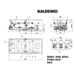 Kaldewei Puro Duo 664 Whirlpool Mit BODY&SOUL Whirlsystem, Perll-Effekt -Badmöbel Verkauf kaldewei whirlpools puro duo 664 mit 9259562