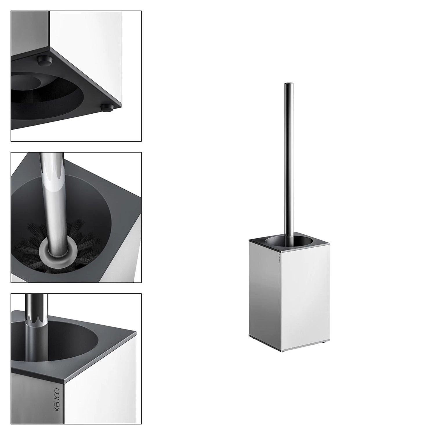 Keuco Edition 90 Toilettenbürstengarnitur Bodenstehend 2 Keuco Edition 90 Toilettenbürstengarnitur Bodenstehend – Bild 2