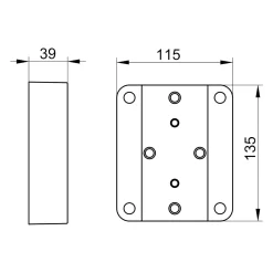 Keuco AXESS Adapterplatte Für Stützklappgriff 9 Keuco AXESS Adapterplatte Für Stützklappgriff -Badmöbel Verkauf keuco alle serien axess adapterplatte stuetzklappgriff 11657196