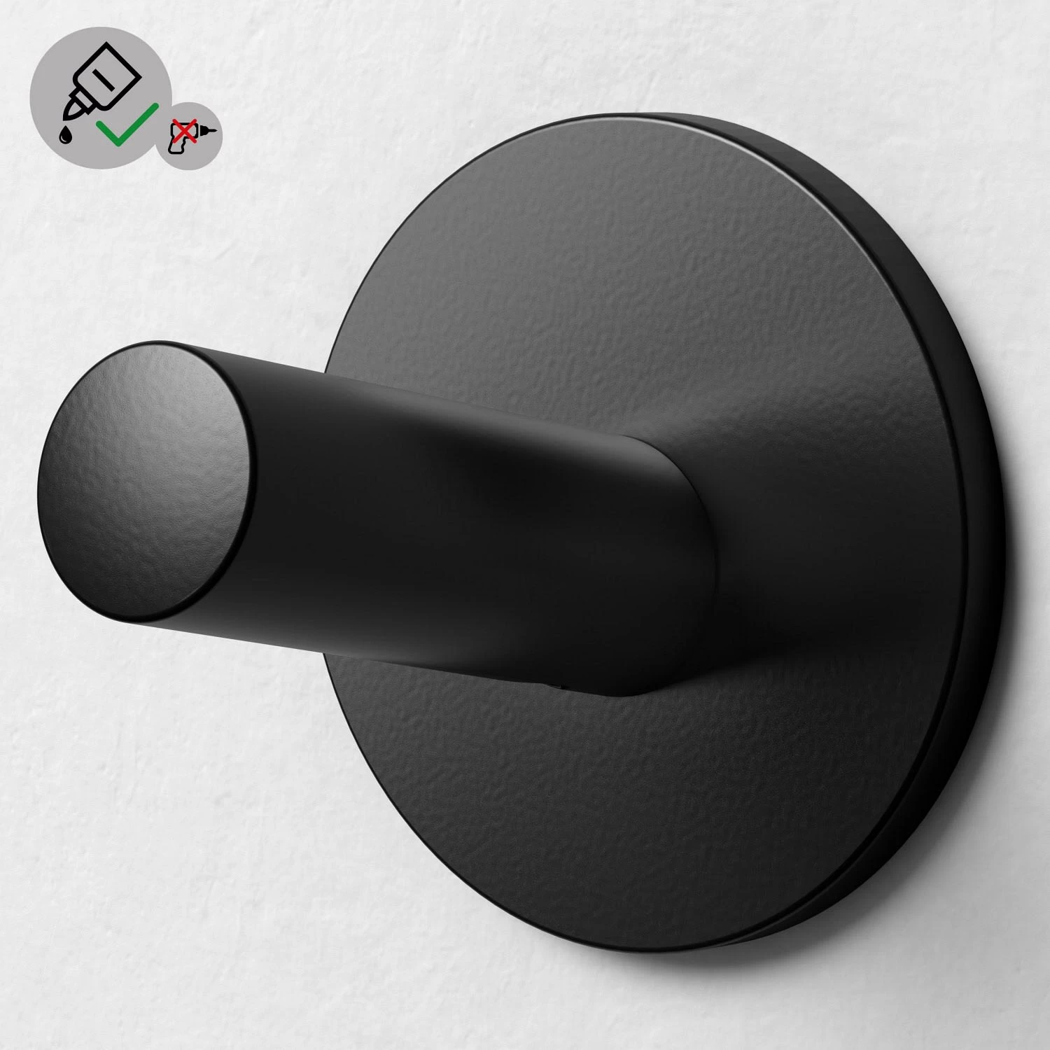 Keuco Reva Black Selection Klebe-Set Nr. 5 Mit Rosette 7 Keuco Reva Black Selection Klebe-Set Nr. 5 Mit Rosette – Bild 7