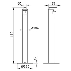 Keuco Plan Desinfektionsmittelspender, Standmodell -Badmöbel Verkauf keuco desinfektionsmittelspender plan standmodell 4036335