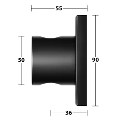 Keuco IXMO Black Selection Brausehalter, Eckig -Badmöbel Verkauf keuco ixmo brausenprogramm black selection set 6823124