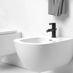 Keuco IXMO Pure Black Selection Einhebel-Bidetmischer Mit Zugstangen-Ablaufgarnitur -Badmöbel Verkauf keuco ixmo pure bidet black selection 6823277