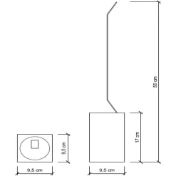 Koh-I-Noor LaVì Toilettenbürste Standmodell CROMO