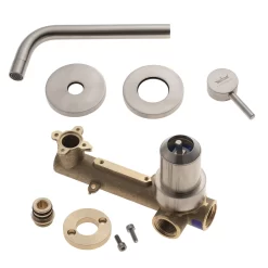 Kronenbach Lima 2.0 Steel Waschtisch-Wandarmatur 17,5 Cm Inkl. Grundkörper -Badmöbel Verkauf kronenbach badarmaturen lima 2 waschtisch 9103421