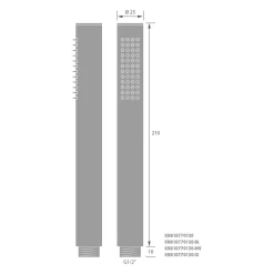 Kronenbach SUPRA STICK 2.0 Stabhandbrause