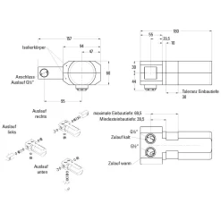 Kronenbach Wand-Waschtisch Grundkörper
