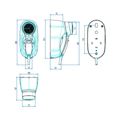 Living Wand-Haartrockner Mit 2 Schaltstufen