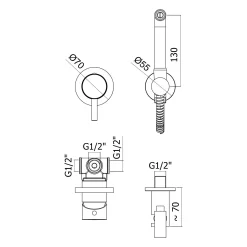 Loft 2.0 Bidet-/WC-Handbrauseset