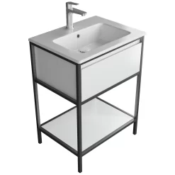 Loft 2.0 Waschtisch Mit Unterschrank 60 Cm, Mit Metallgestell