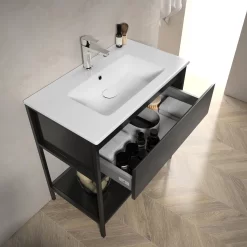 Loft 2.0 Waschtisch Mit Unterschrank 80 Cm, Mit Metallgestell -Badmöbel Verkauf megabad profi collection badmoebel loft 2 6492725