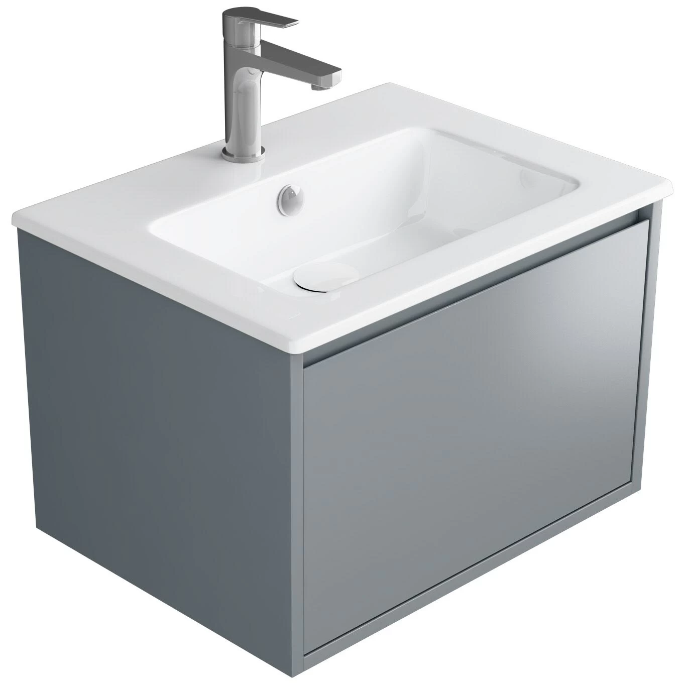 Loft Waschtisch Mit Unterschrank 60 Cm, 1 Auszug 1 Loft Waschtisch Mit Unterschrank 60 Cm, 1 Auszug