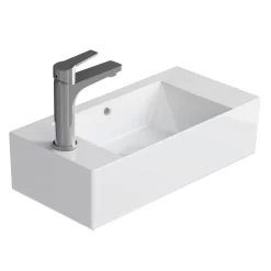 Pure 2.0 Gäste-WC Waschtisch Mit Unterschrank, Hahnloch Links 9 Pure 2.0 Gäste-WC Waschtisch Mit Unterschrank, Hahnloch Links -Badmöbel Verkauf megabad profi collection badmoebel pure 2 6131890