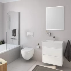 Pure 2.0 Waschtisch Mit Unterschrank 60 Cm Mit 2 Auszügen -Badmöbel Verkauf megabad profi collection badmoebel pure 2 8731199