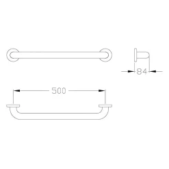 Silver Age System Haltegriff 50 Cm