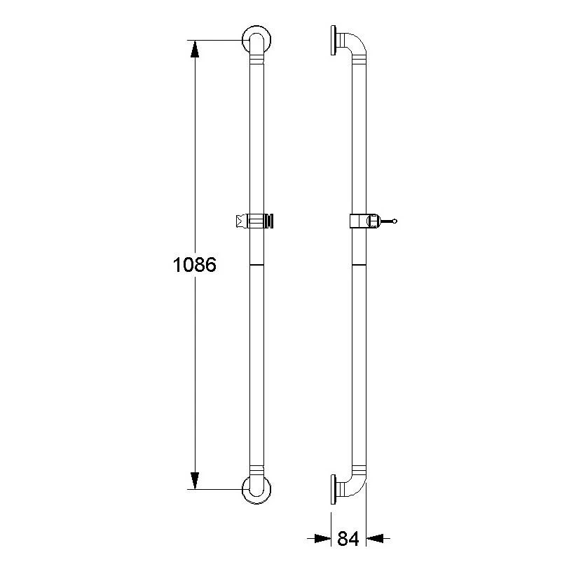 Silver Age System Adipositas Brausestange 108,6 Cm 1 Silver Age System Adipositas Brausestange 108,6 Cm