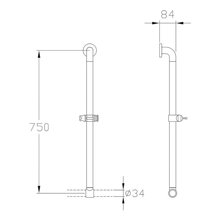 Silver Age System Brausestange 75 Cm, Variabel 1 Silver Age System Brausestange 75 Cm, Variabel