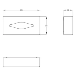 Silver Age System Kosmetiktuchspender 28,6 X 13,9 Cm
