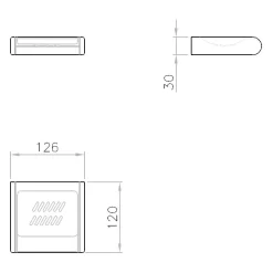 Silver Age System Seifenablage, Ohne Ablaufloch