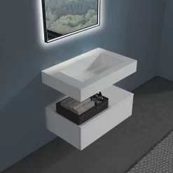 Progettobagno Orta Waschtisch 80 Cm Ohne Hahnloch