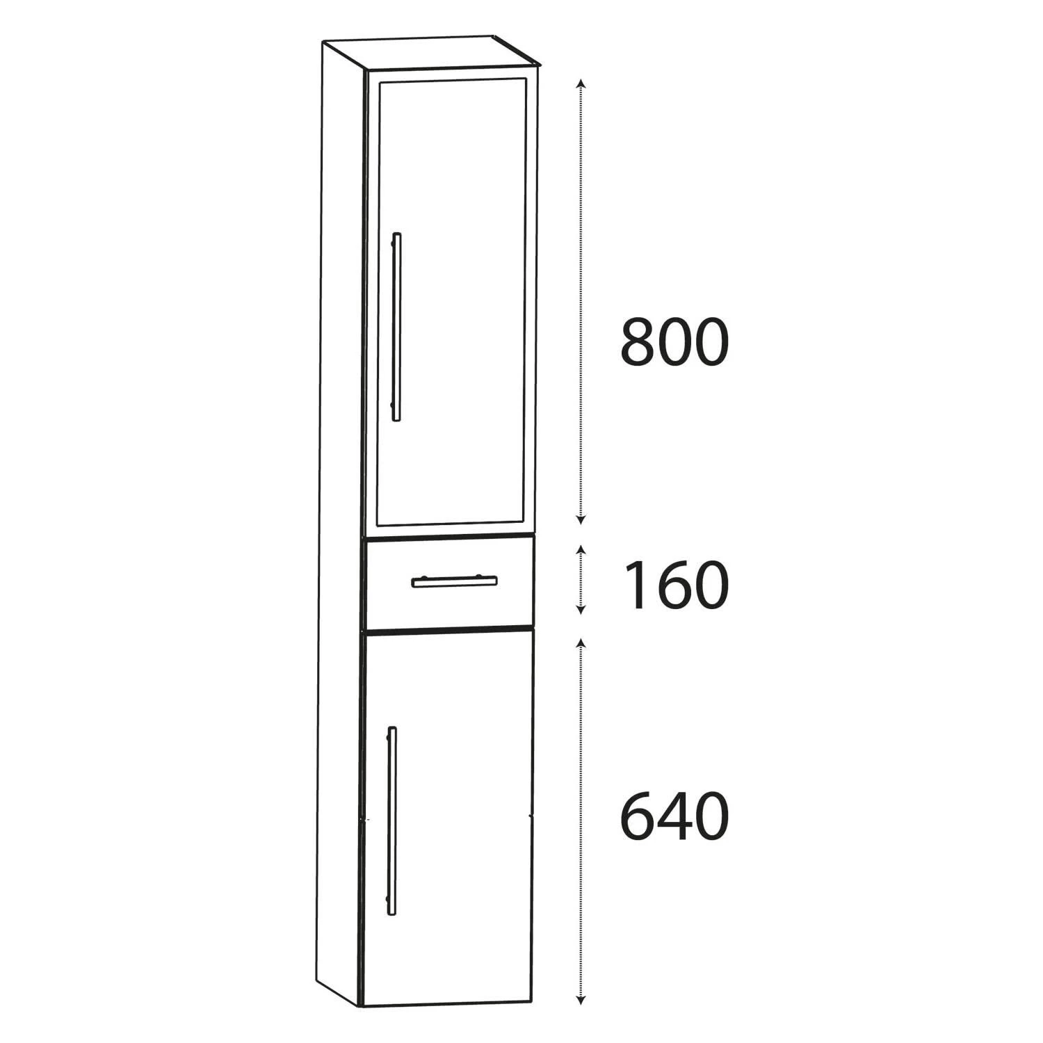 Puris B • Cube Hochschrank 30 X 30 X 160 Cm Mit 1 Schubkasten, 1 Alu Rahmentür Und 1 Tür, Anschlag Rechts 1 Puris B • Cube Hochschrank 30 X 30 X 160 Cm Mit 1 Schubkasten, 1 Alu Rahmentür Und 1 Tür, Anschlag Rechts