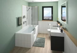 Repabad Livorno Mono Easy Duschbadewanne 160 X 70 Cm, Einstieg Links -Badmöbel Verkauf repabad duschwannen rechteck livorno mono easy 5012930