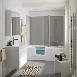 Repabad Livorno Mono Easy Duschbadewanne 160 X 70 Cm, Einstieg Links -Badmöbel Verkauf repabad duschwannen rechteck livorno mono easy 5012939