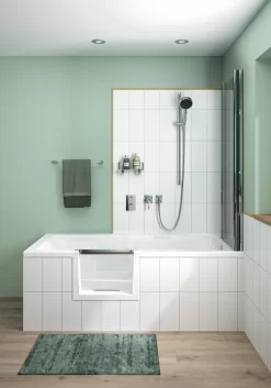 Repabad Livorno Mono Easy Duschbadewanne 160 X 70 Cm, Einstieg Links -Badmöbel Verkauf repabad duschwannen rechteck livorno mono easy 5012942