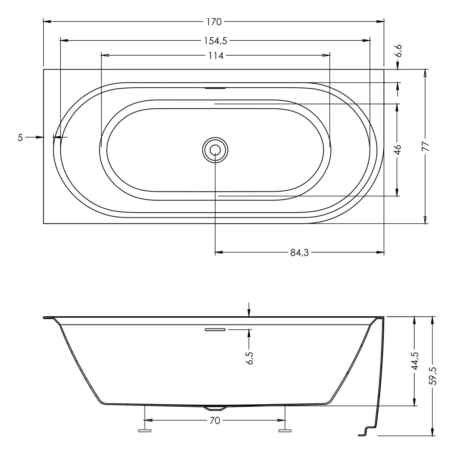 Riho Desire Corner Back-2-Wall Vorwand-Badewanne 170 X 77 Cm, Rechts, Mit LED Beleuchtung 3 Riho Desire Corner Back-2-Wall Vorwand-Badewanne 170 X 77 Cm, Rechts, Mit LED Beleuchtung – Bild 3