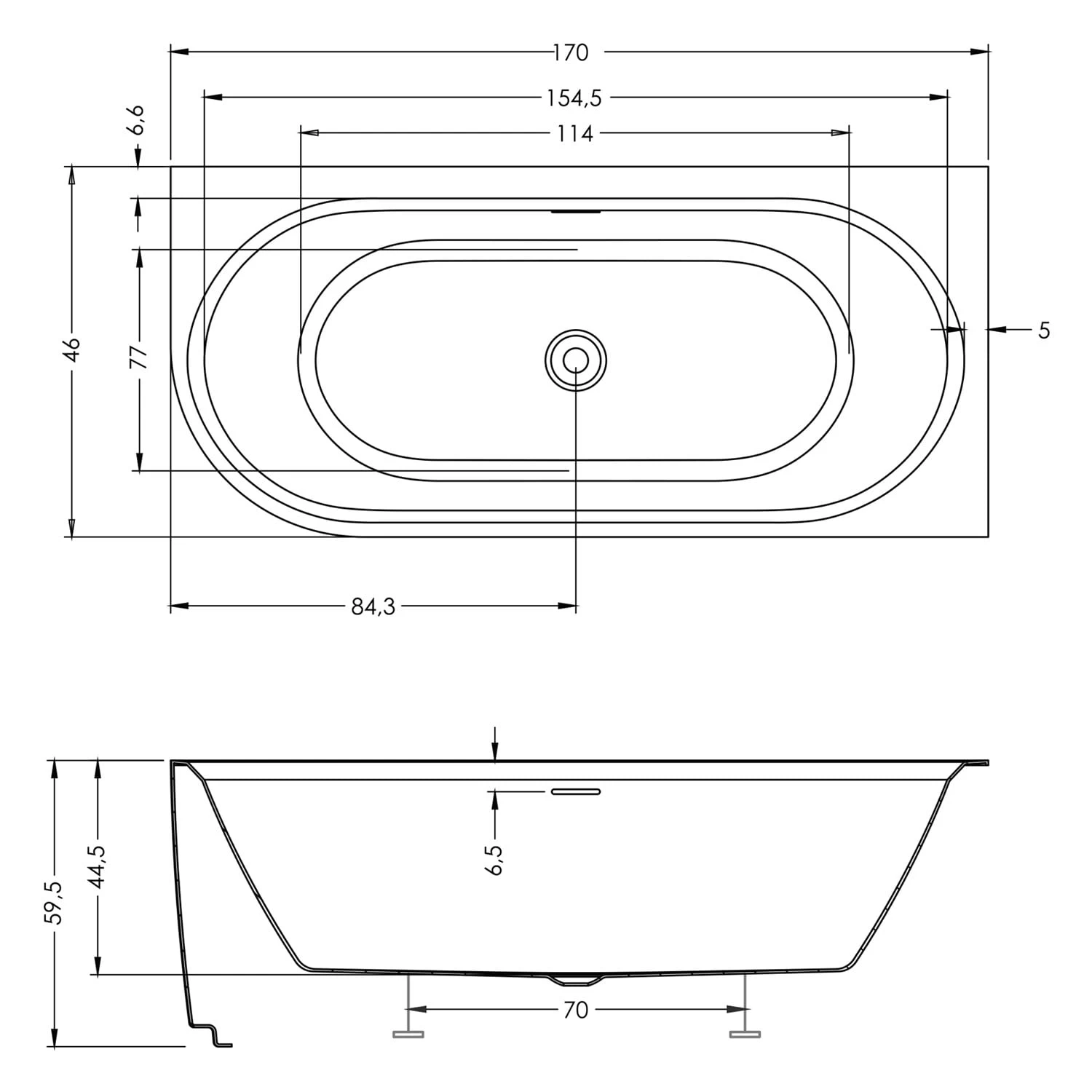 Riho Desire Corner Back-2-Wall Vorwand-Badewanne 170 X 77 Cm, Links 3 Riho Desire Corner Back-2-Wall Vorwand-Badewanne 170 X 77 Cm, Links – Bild 3