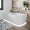 Riho Desire Corner Back-2-Wall Vorwand-Badewanne 170 X 77 Cm, Rechts, Mit LED Beleuchtung